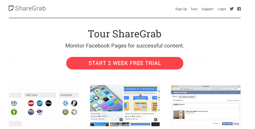 Le contenu sur les réseaux sociaux par ShareGrab
